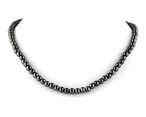 Collar de ónice en bolita de 6mm.