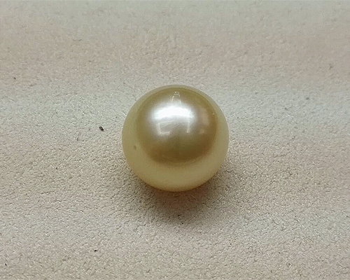 Perla Australiana esférica 12,50mm. Golden