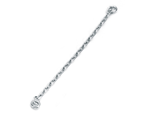 Cadenita de seguridad Forzada 0.30 mm. - Long. 52 mm. Oro blanco