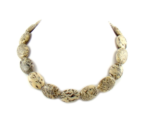 Collar de jaspe Dalmata oval