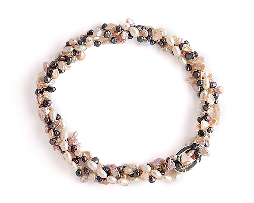 Collar de Perlas cultivadas y Acortacollar en Plata de 925ml.