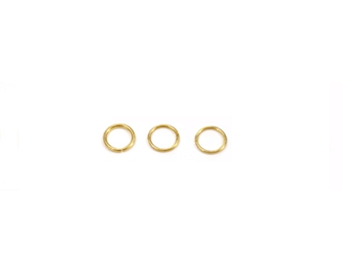 Anilla abierta de oro 3mm.