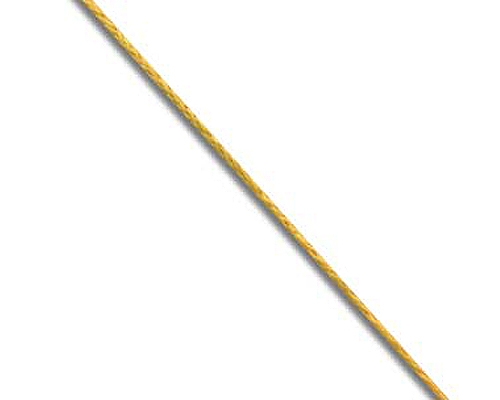 Cordón de Algodón encerado amarillo (0,5mm.)