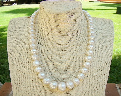 Collar de perla Australiana blanca