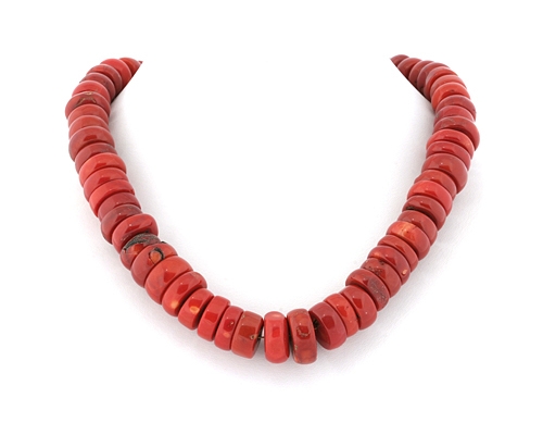 Collar de coral bambú en donut