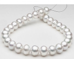 Collar de perla Australiana semiesférica blanca