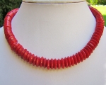 Collar de coral Bambú en discos