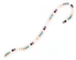 Collar de perlas semi esféricas multicolor