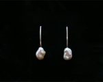 Pendientes de Perla barroca y Plata