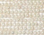 Collar de perla semi esférica blanca