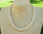 Collar de perla Australiana barroca blanca