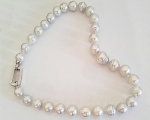 Collar terminado con perla Australiana barroca blanca