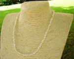 Collar de perla patatita blanca