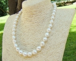 Collar de perla Australiana barroca blanca