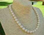 Collar de perla Australiana barroca blanca