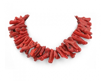 Collar de coral Bambú en rama