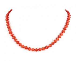 Collar de coral Bambú en flores