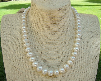Collar de perla Australiana blanca