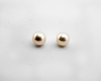 Perla esférica blanca. 10mm.