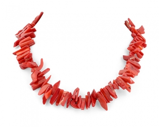 Collar de coral Bambú en palitos